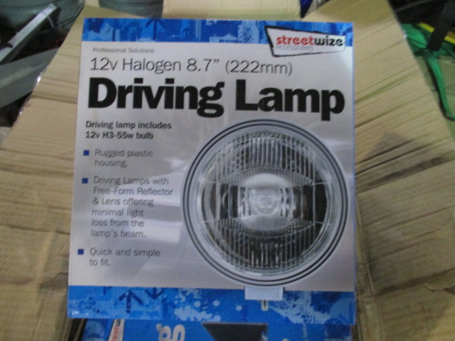 Boxed unused 12 volt halogen driving lamp RRP £24.99