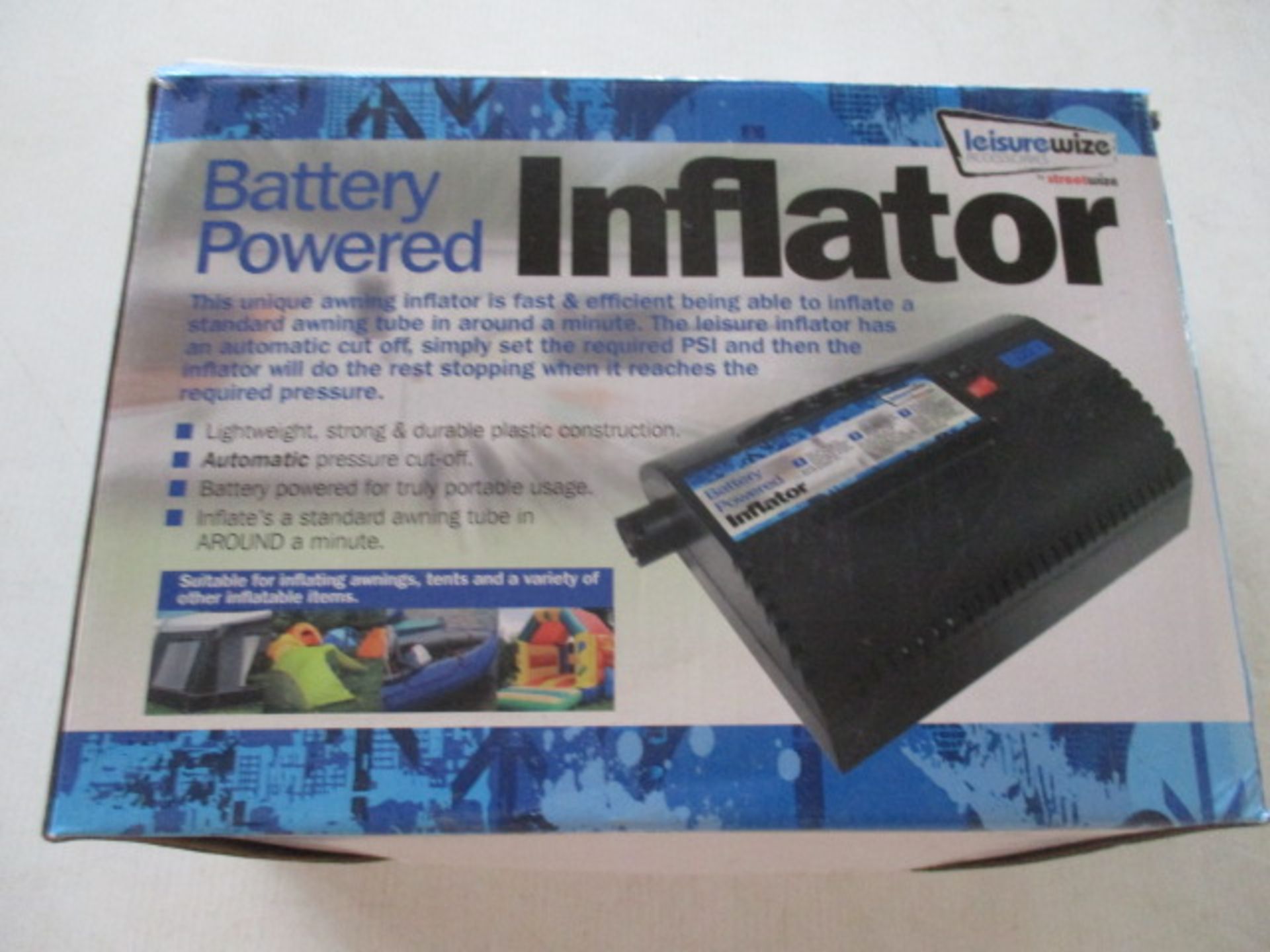 Sealed Battery Inflator unused boxed rrp £69.99.