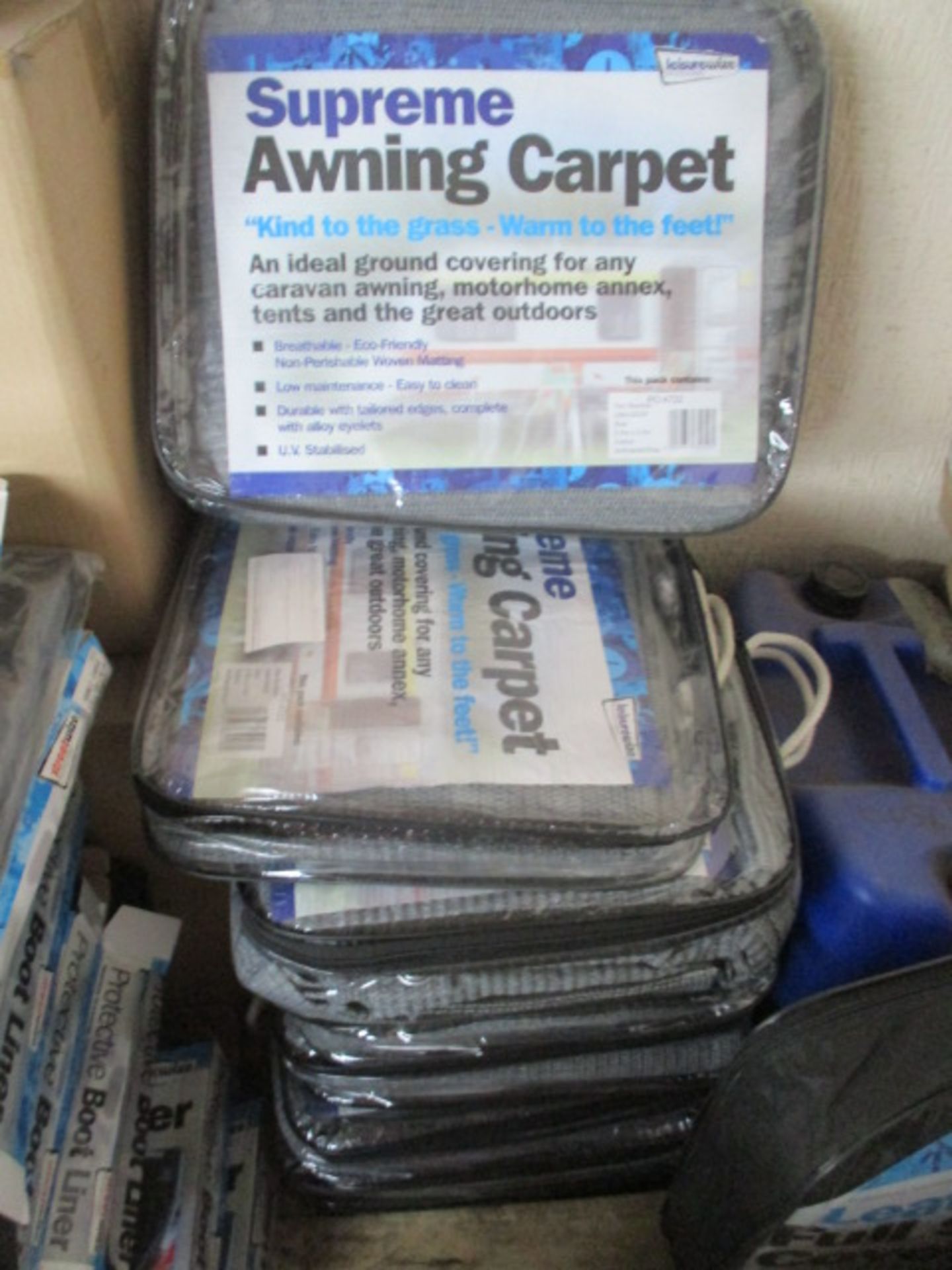 7 pcs Supreme Awning carpets rrp £29.99 each