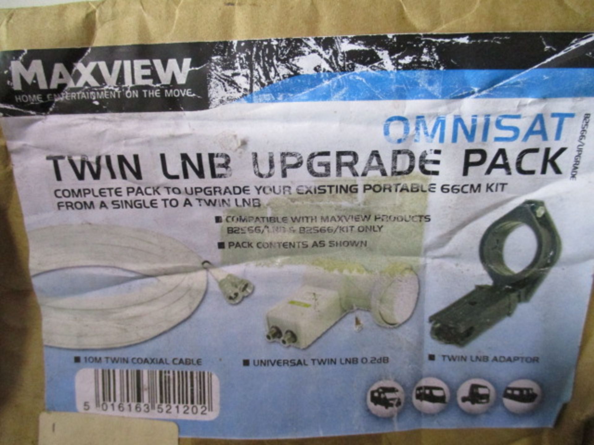 Omni Sat twin LNB Upgrade pack by Max View with accessories as pictured - Image 3 of 3