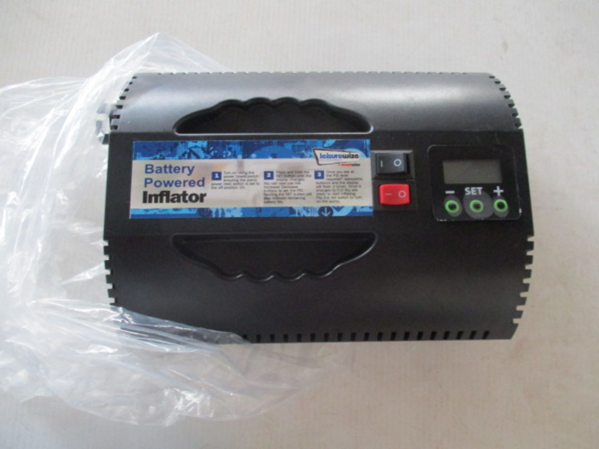 Sealed Battery Inflator unused boxed rrp £69.99.