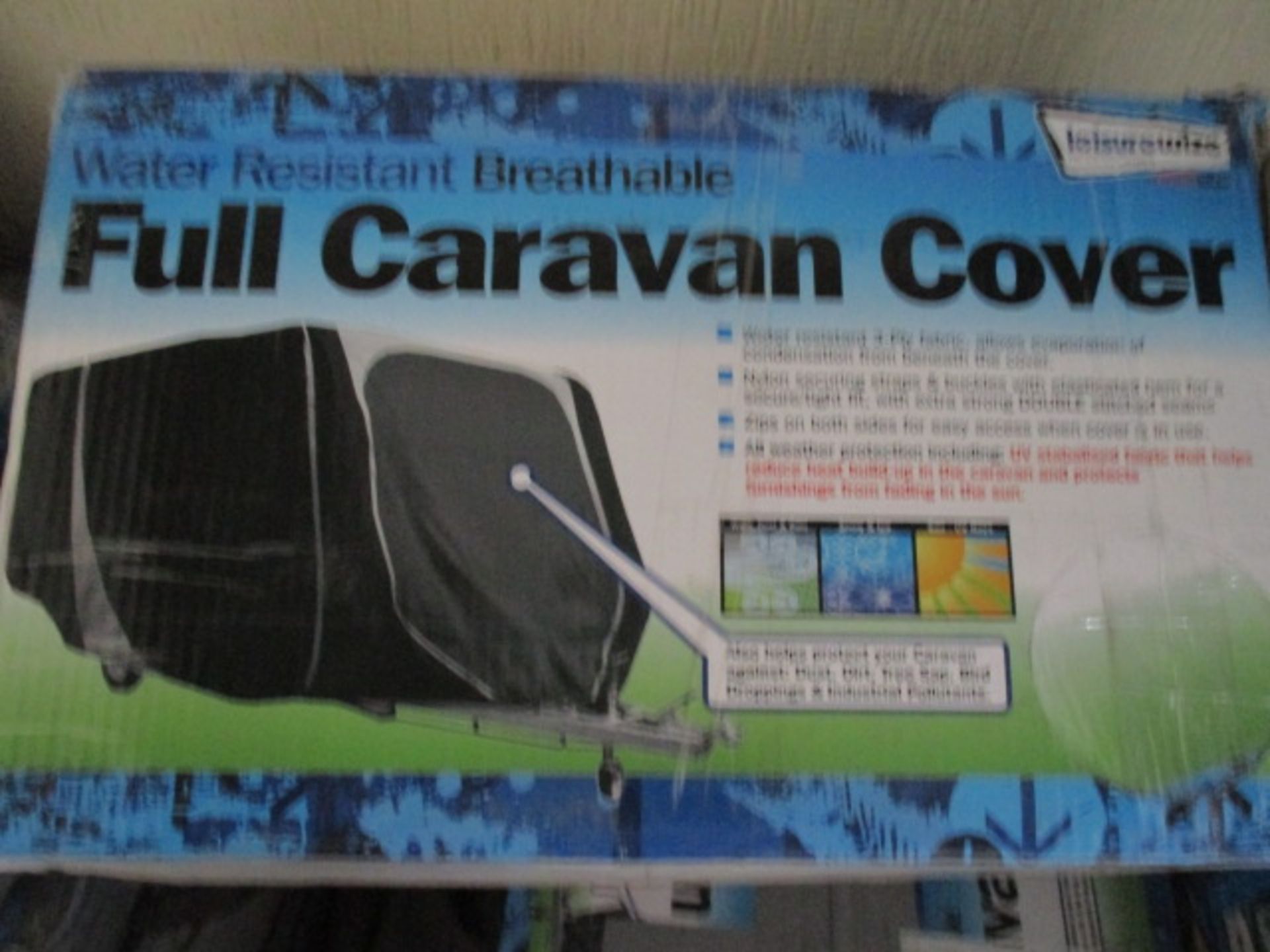 Full caravan cover size appx 21 - 23 ft boxed rrp £129.99