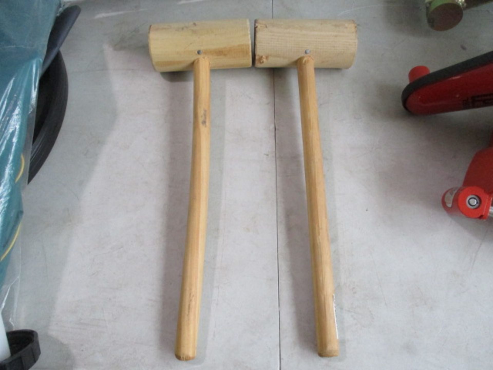 2 x Multi purpose wooden mallets