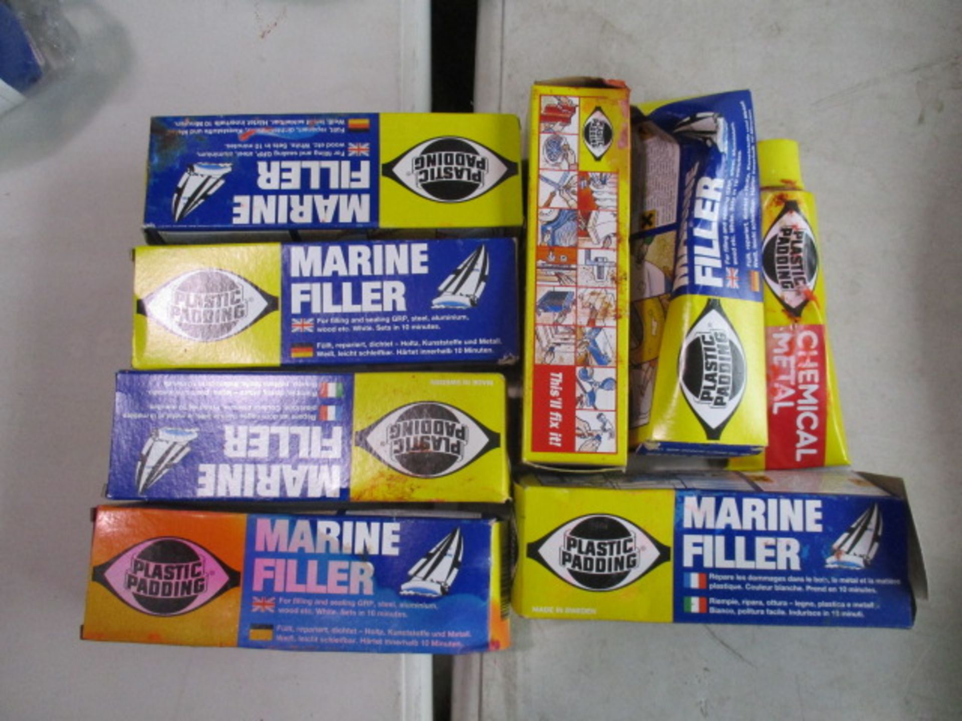 8 Assorted marine filler and other sealants