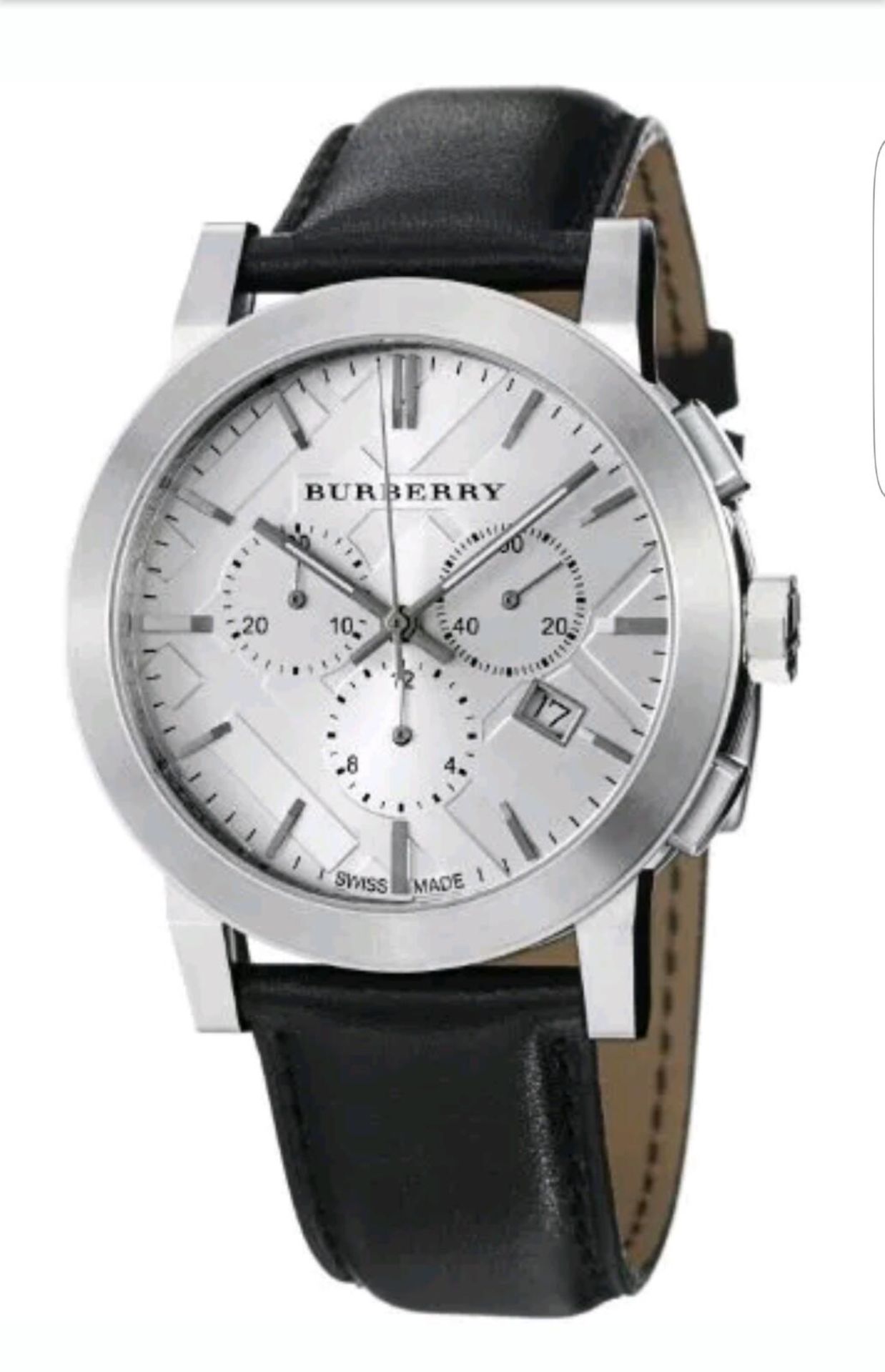 BRAND NEW GENTS BURBERRY DESIGNER WATCH BU9355, COMPLETE WITH ORIGINAL BOX AND MANUAL - RRP £499