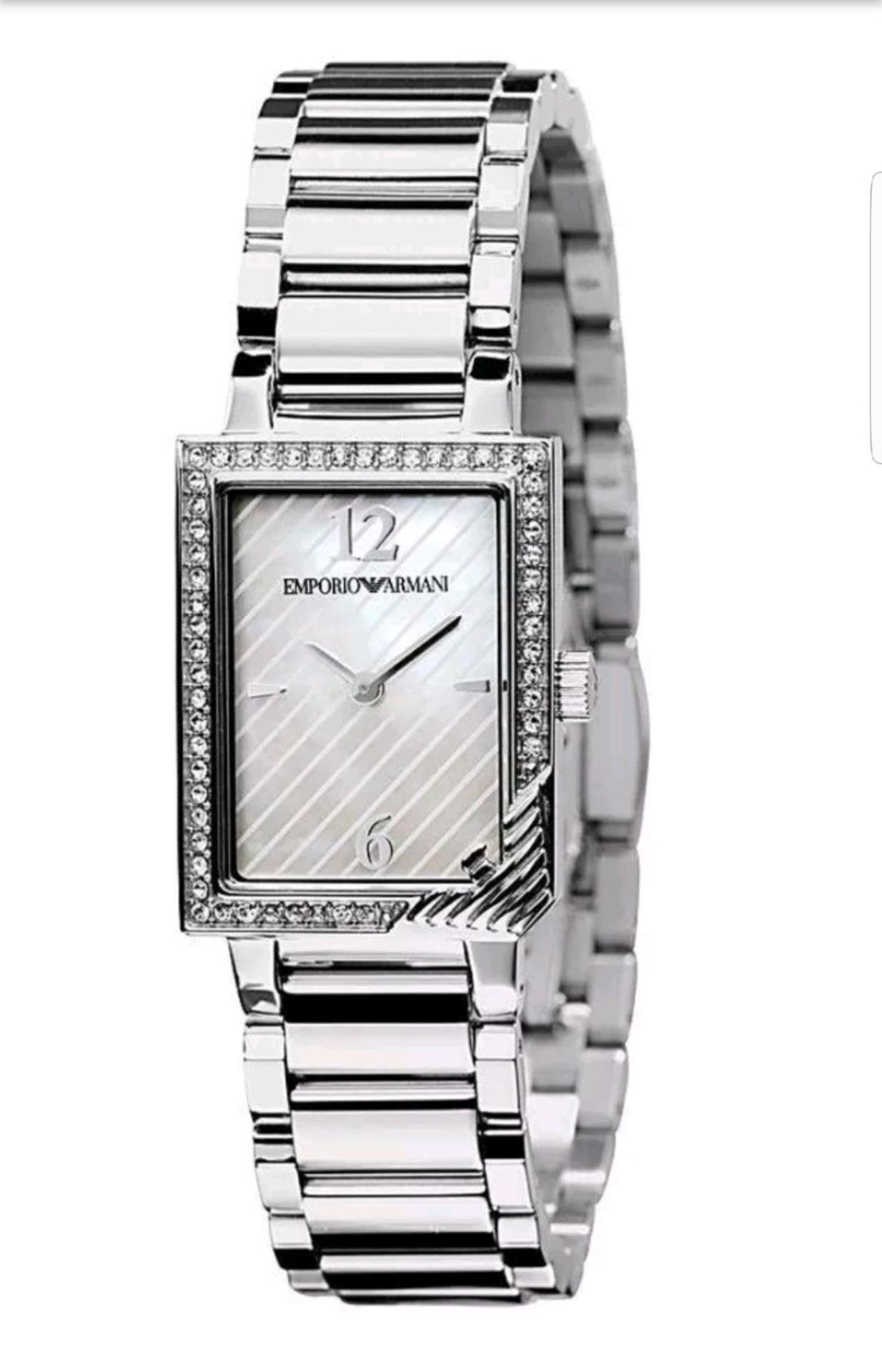 BRAND NEW LADIES EMPORIO ARMANI AR0758, MOTHER OF PEARL DIAL, COMPLETE WITH ORIGINAL ARMANI BOX,