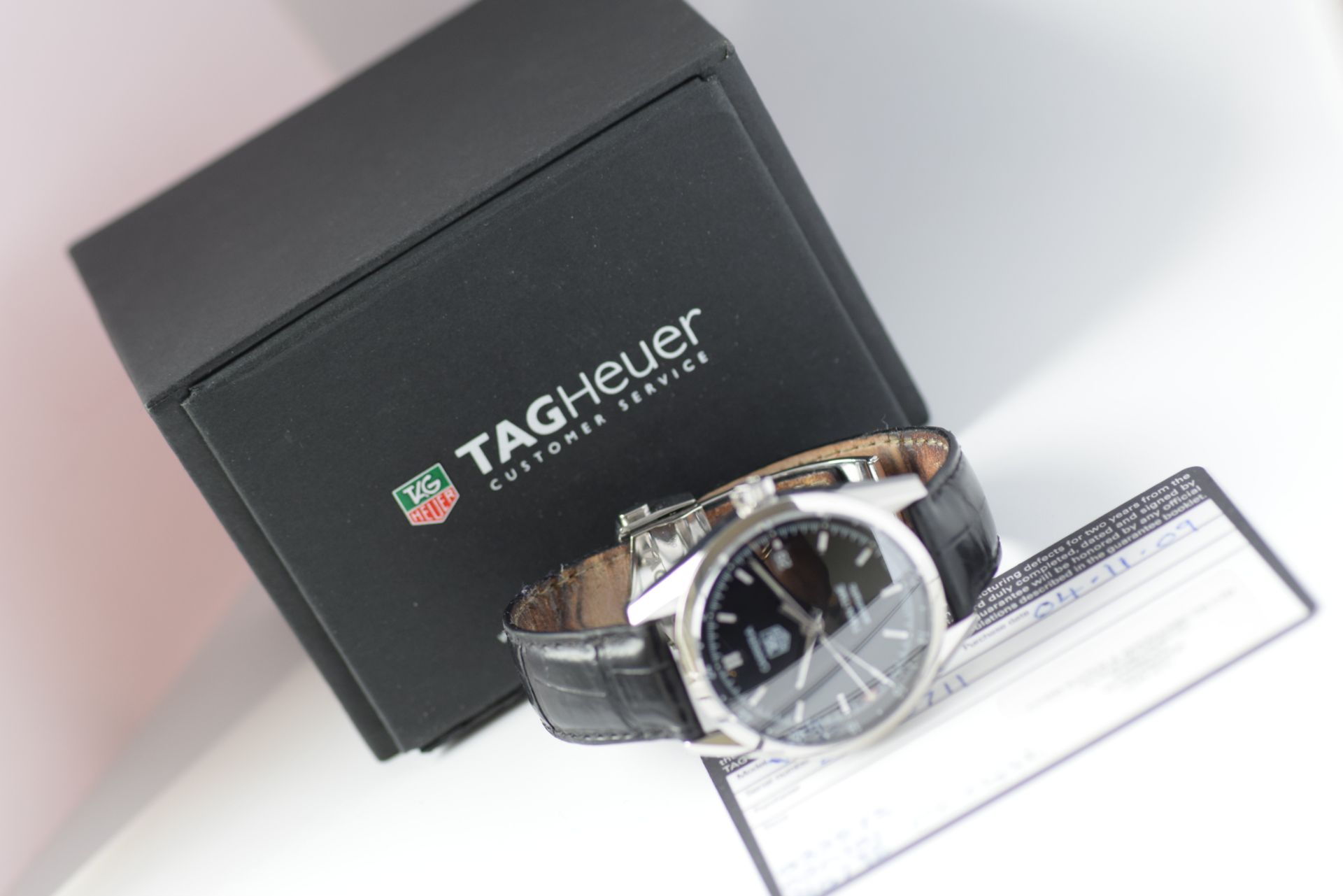 TAG HEUER CARRERA TWIN TIME WATCH WV2115 with warranty card - Image 10 of 10