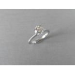 1.01ct Diamond solitaire ring with a brilliant cut diamond, H colour and Si1 clarity. Set in 18ct