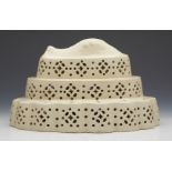 Antique Creamware Pierced Curd Cheese Mould C.1800