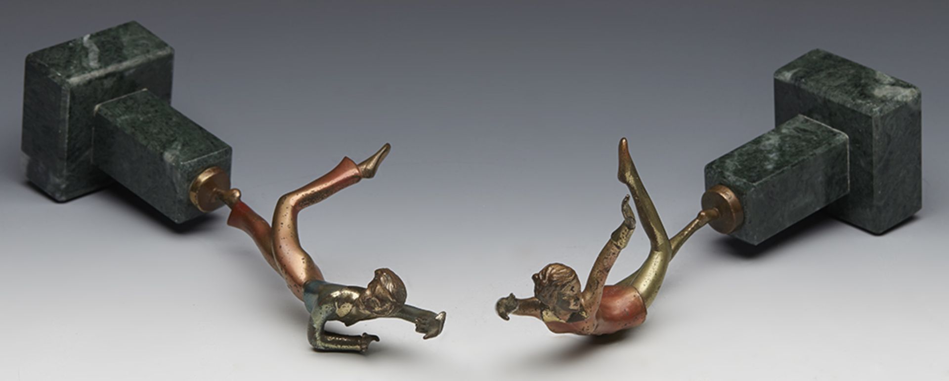 Pair Art Deco Cold Painted Bronze Dancers Josef Lorenzl C.1930 - Image 16 of 21