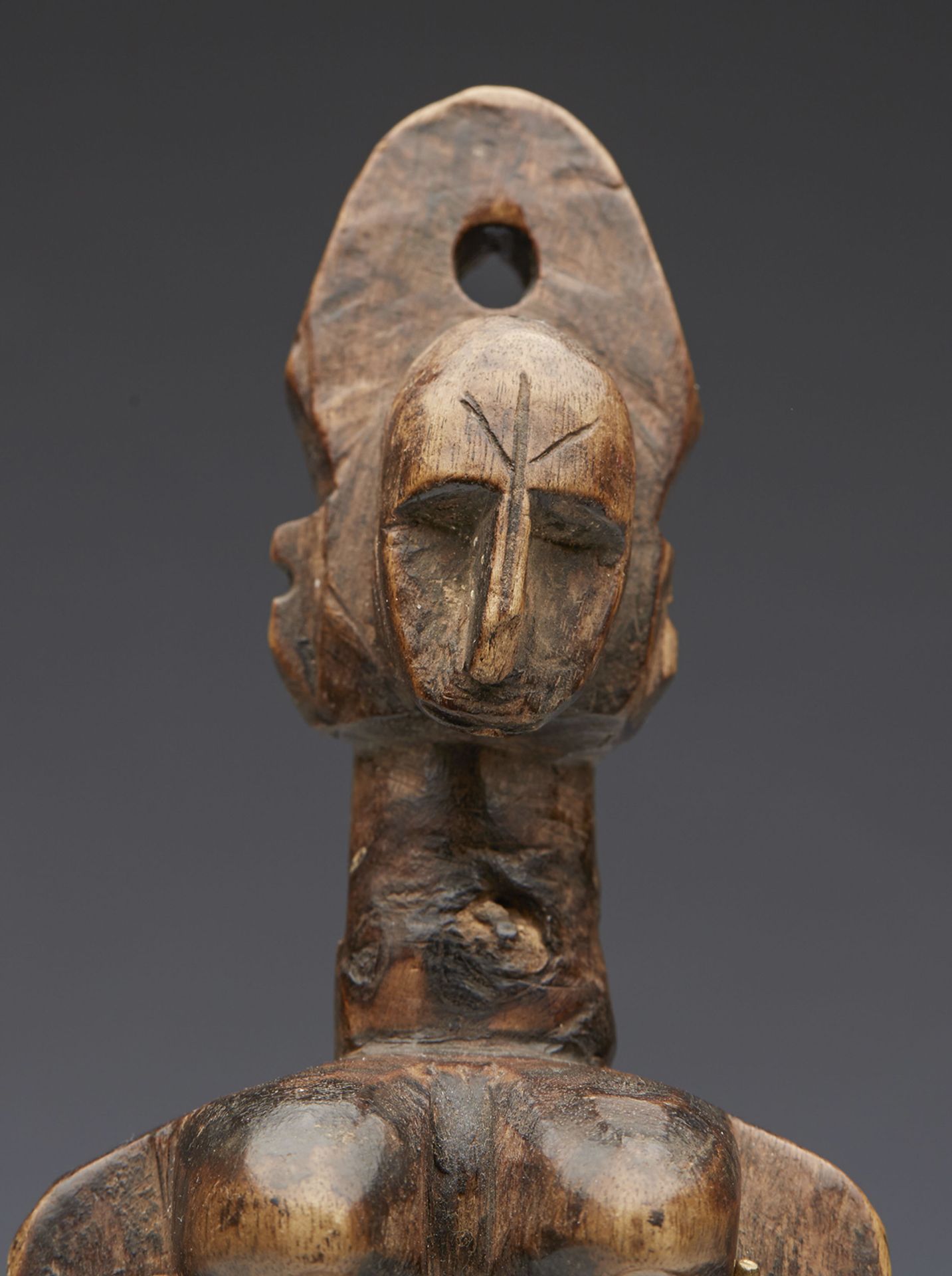 African Figural Baule Heddle Pulley Early 20Th C. - Bild 2 aus 6