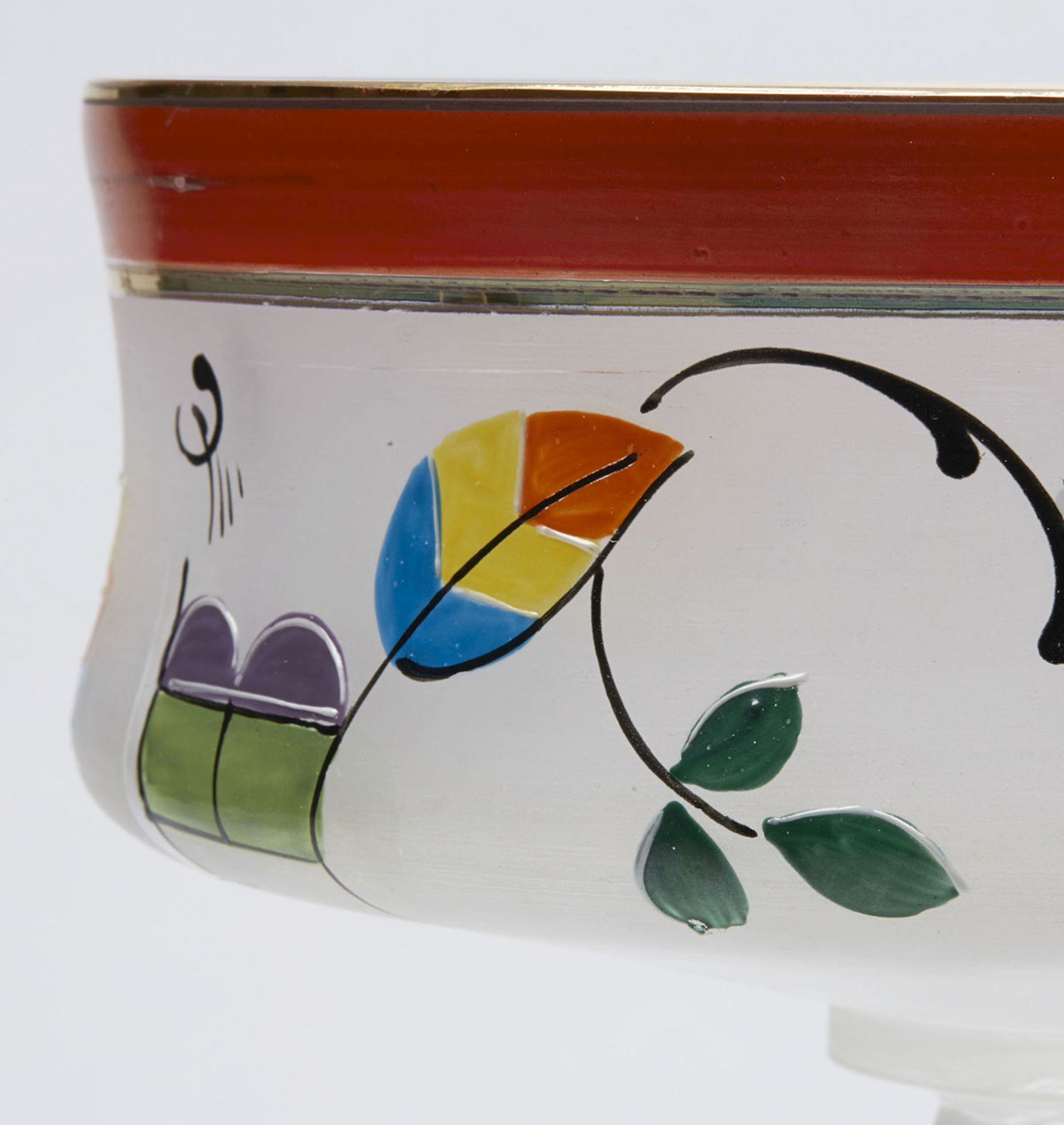 Art Deco Continental Handpainted Glass Cocktail Set C.1930 - Image 5 of 8