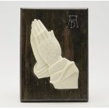 Dieppe Ivory Plaque Hands In Oremus Albrecht Drurer 19Th C.