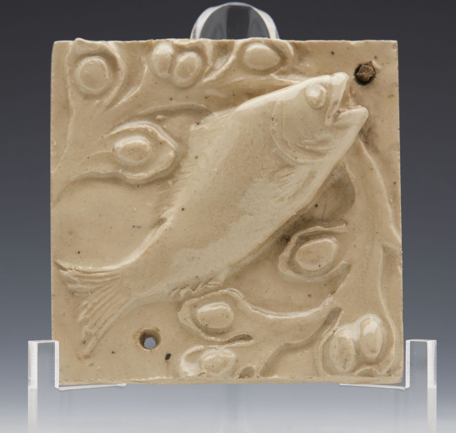 Antique Collection Salt Glazed Relief Moulded Tiles 19Th C. - Image 3 of 9