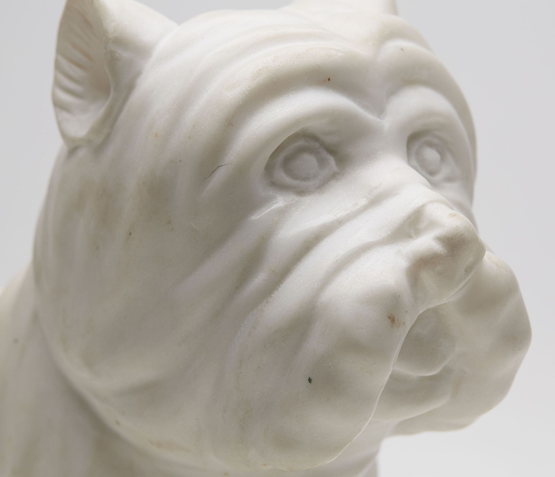 Art Deco Italian Alabaster Carved Terrier Dog C.1930 - Bild 3 aus 7