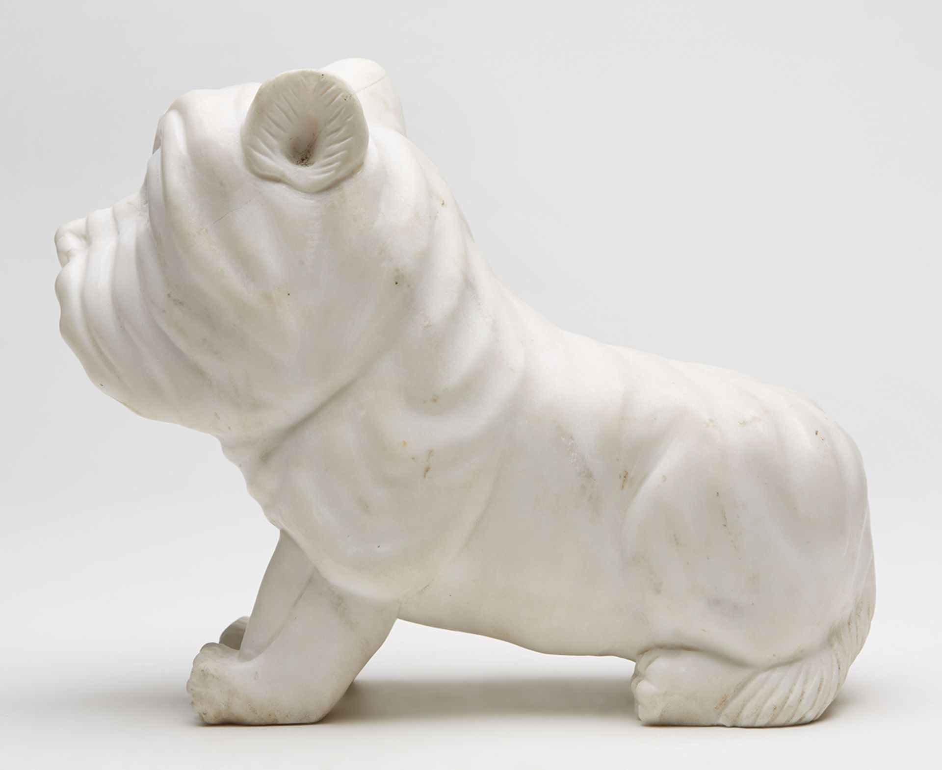 Art Deco Italian Alabaster Carved Terrier Dog C.1930 - Bild 4 aus 7