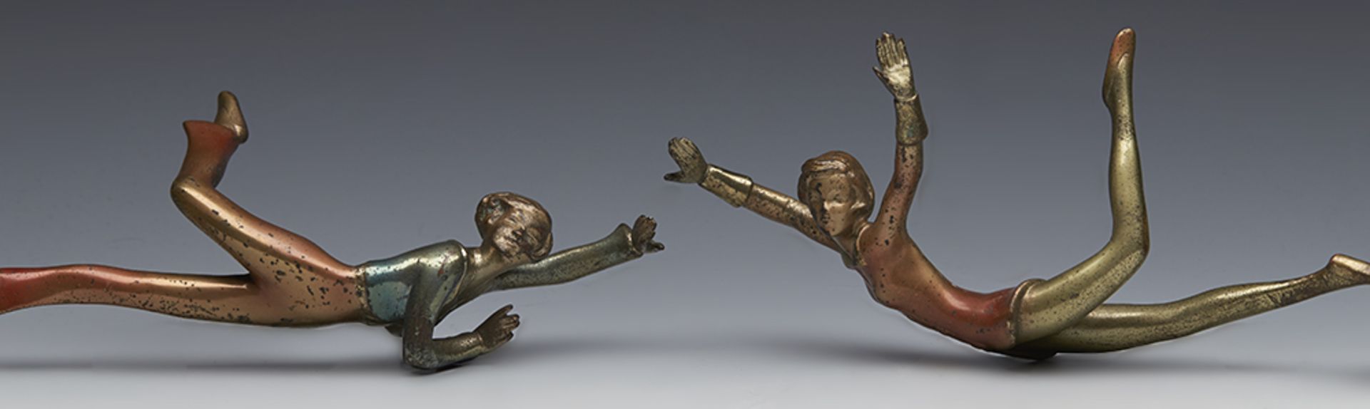 Pair Art Deco Cold Painted Bronze Dancers Josef Lorenzl C.1930 - Image 9 of 21