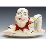 Vintage Continental Circo Zaeo Clown Chamberstick 20Th C.