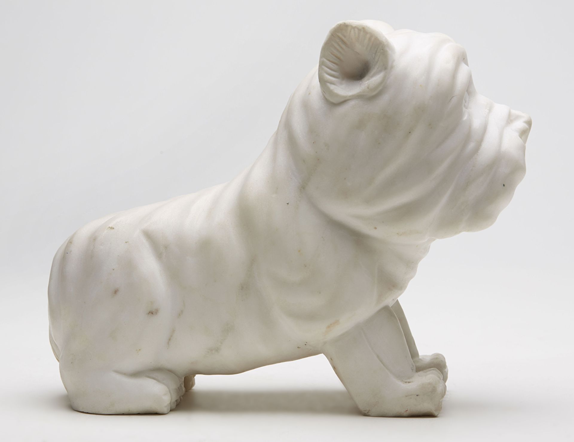 Art Deco Italian Alabaster Carved Terrier Dog C.1930 - Bild 2 aus 7