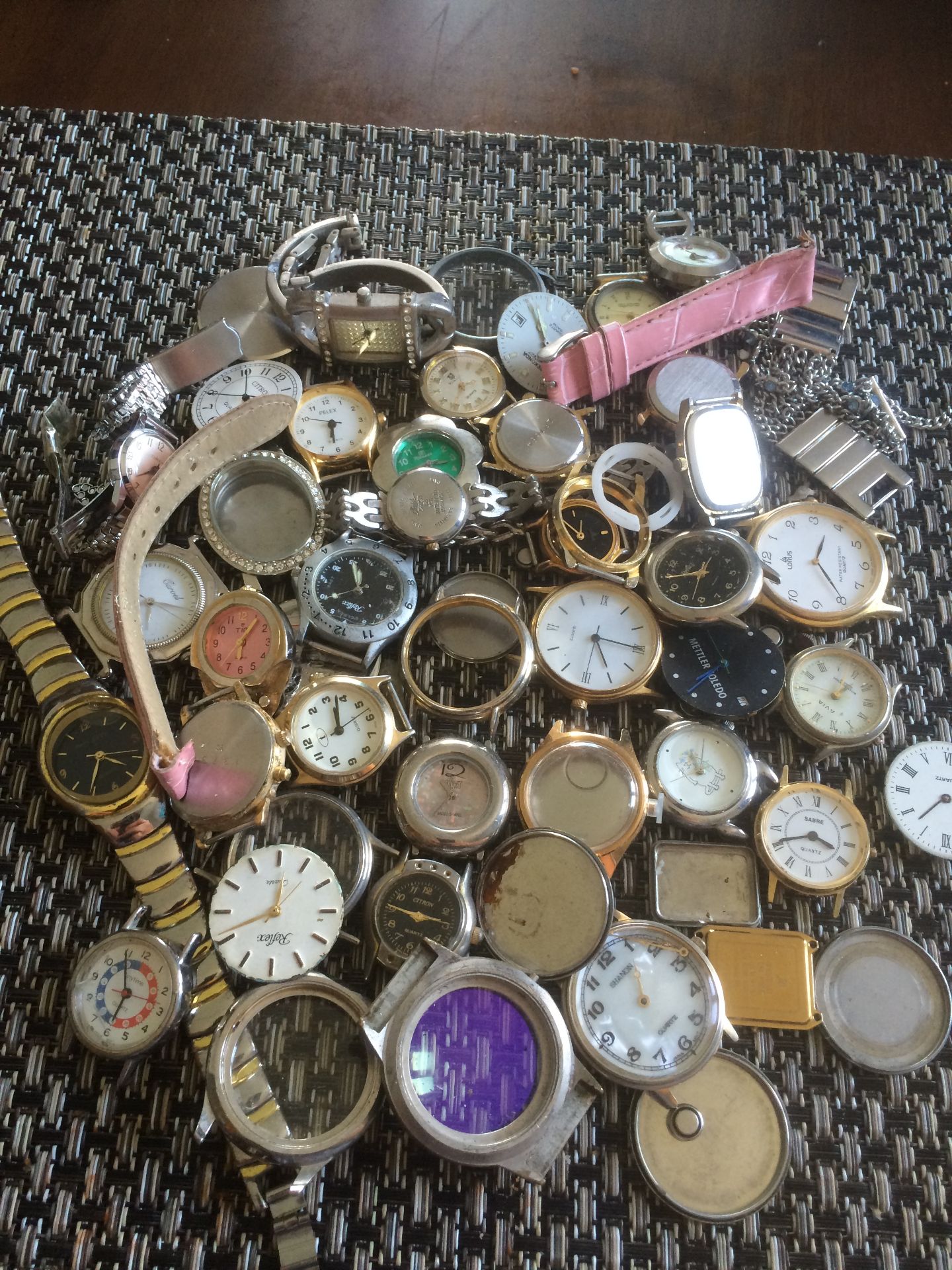 Quantity of watch parts for spares