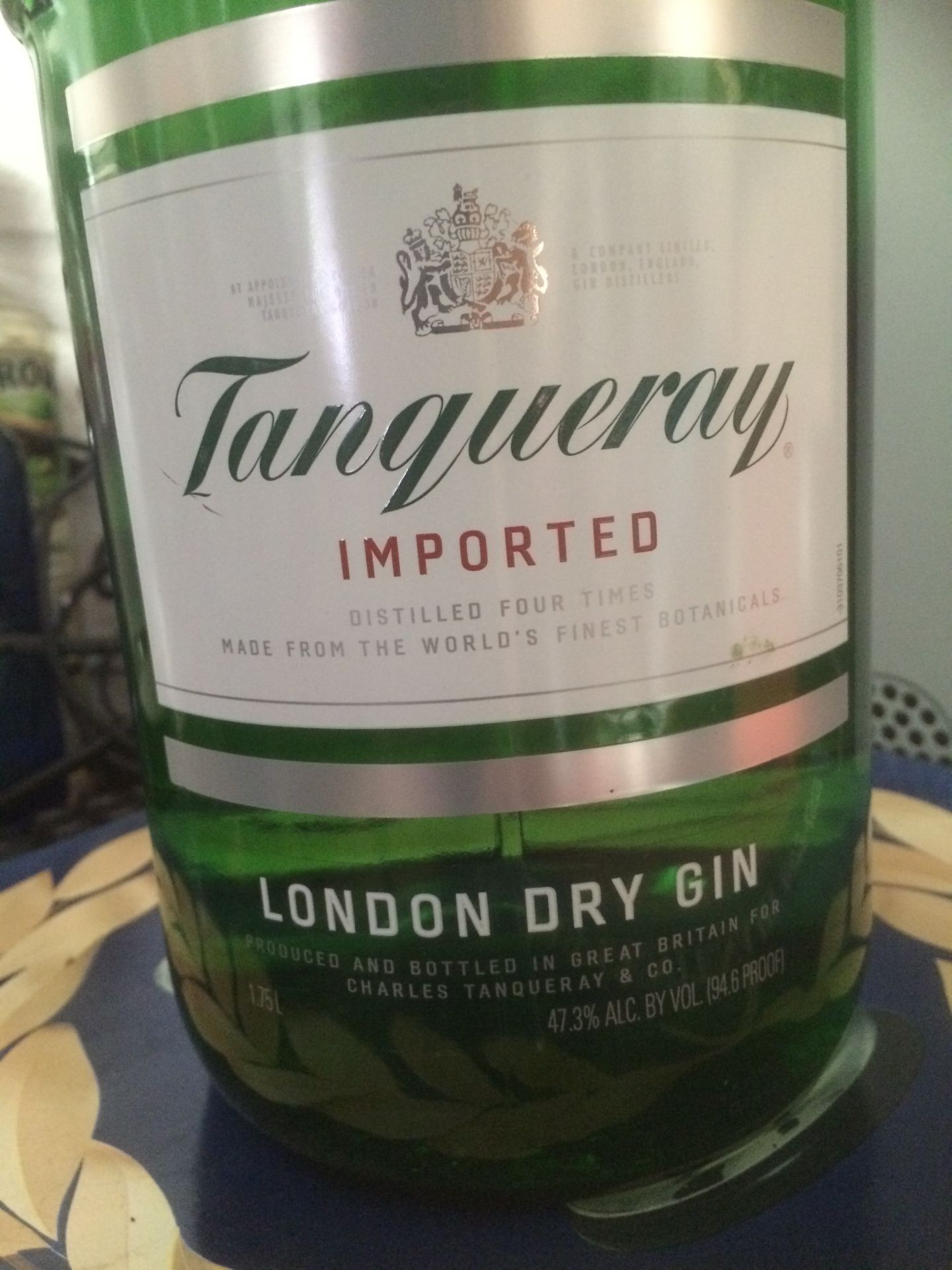 1 bottle Tanquaray gin. 1.75l bottle rare - Image 2 of 3