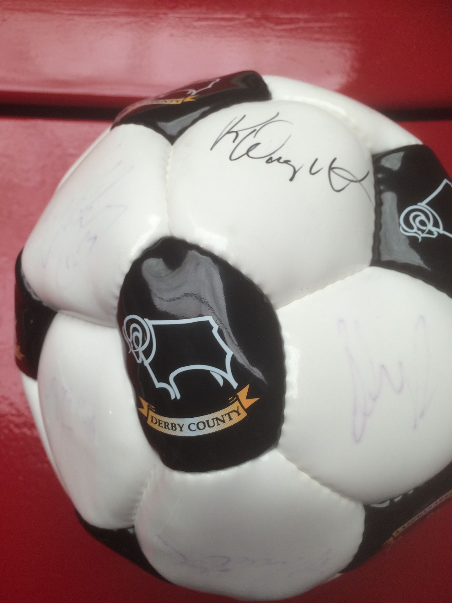 genuine signed Derby County football - Image 2 of 3