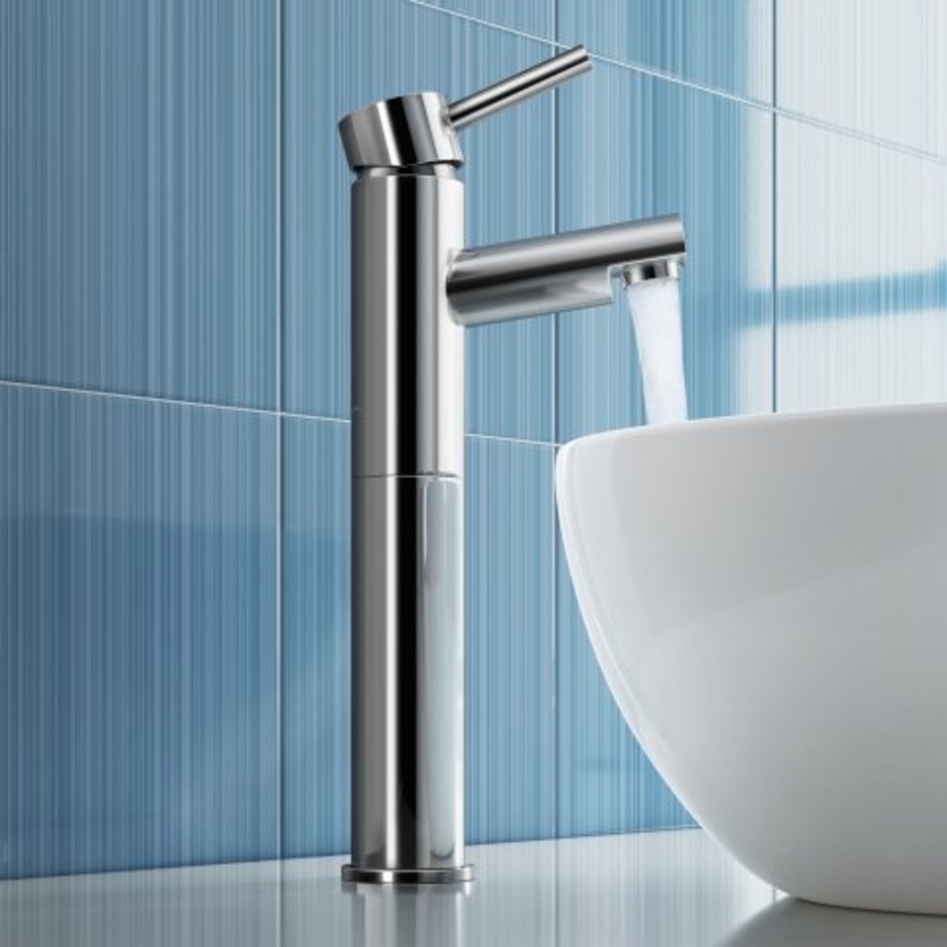 (AA185) Gladstone II Counter Top Basin Mixer Tap Presenting a contemporary design, this solid