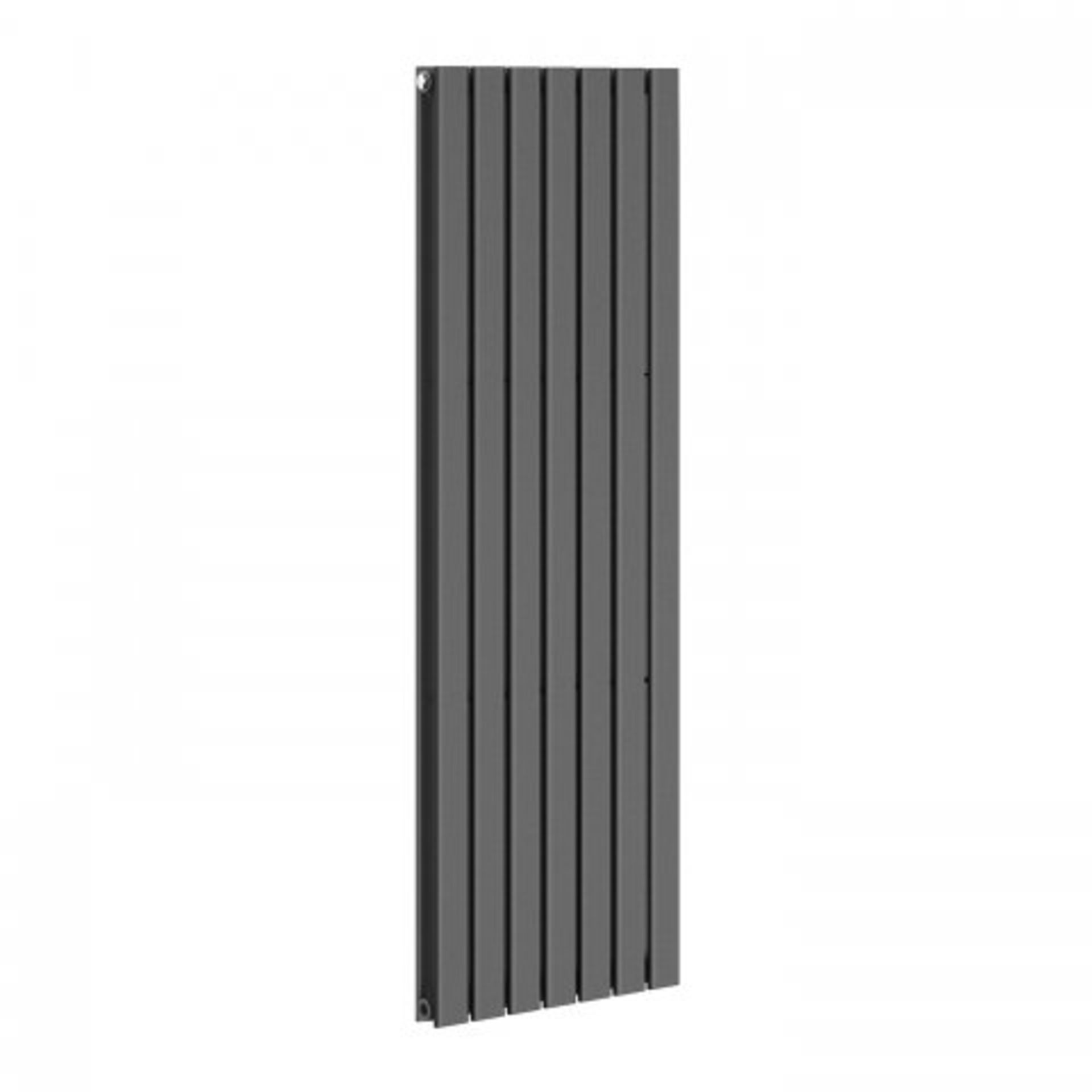 (AA68) 1600x532mm Anthracite Double Flat Panel Vertical Radiator. RRP £499.99. Designer Touch - Image 2 of 4