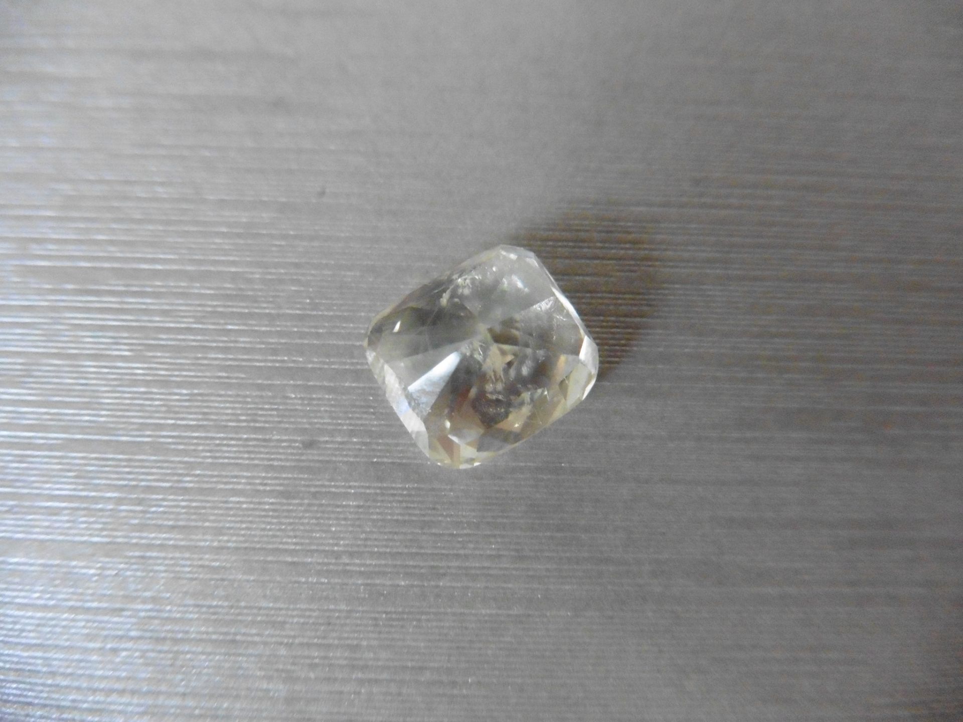 7.55ct loose cushion cut diamond. I colour, si2 clarity ( enhanced ). 11.03 x 10.15 x 7.43mm. No - Image 4 of 4
