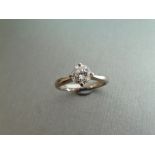 0.91ct Diamond solitaire ring with a brilliant cut diamond, I colour and Si1 clarity. Set in