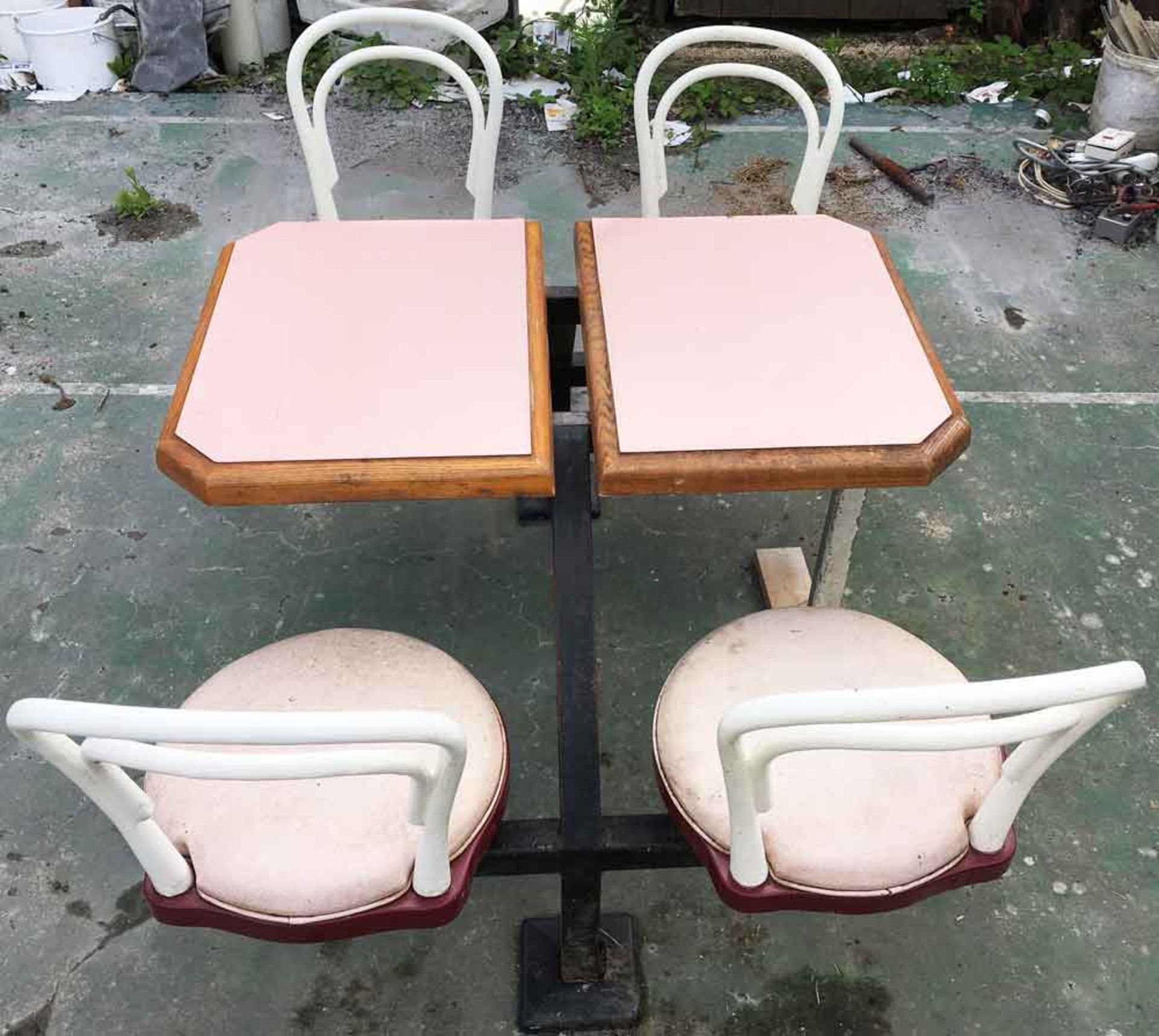 2 x 4 Position Bench Chairs – Ex MacDonalds - Image 2 of 2