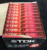 Box of TDK Cassette Tapes
