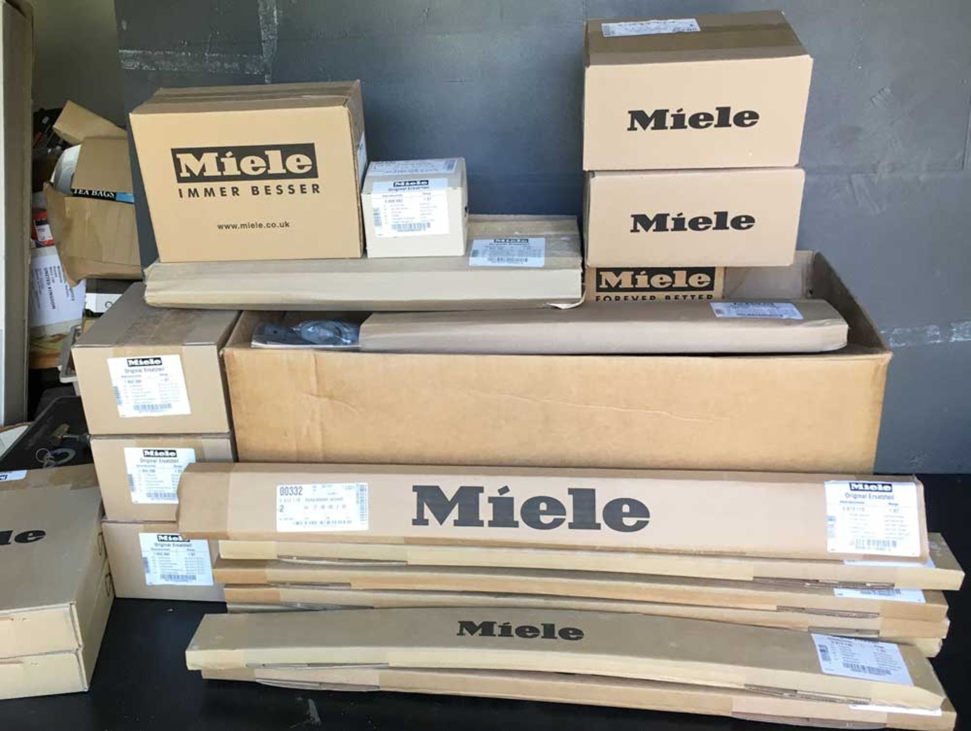 Quantity of Boxed Miele Appliance Accessories