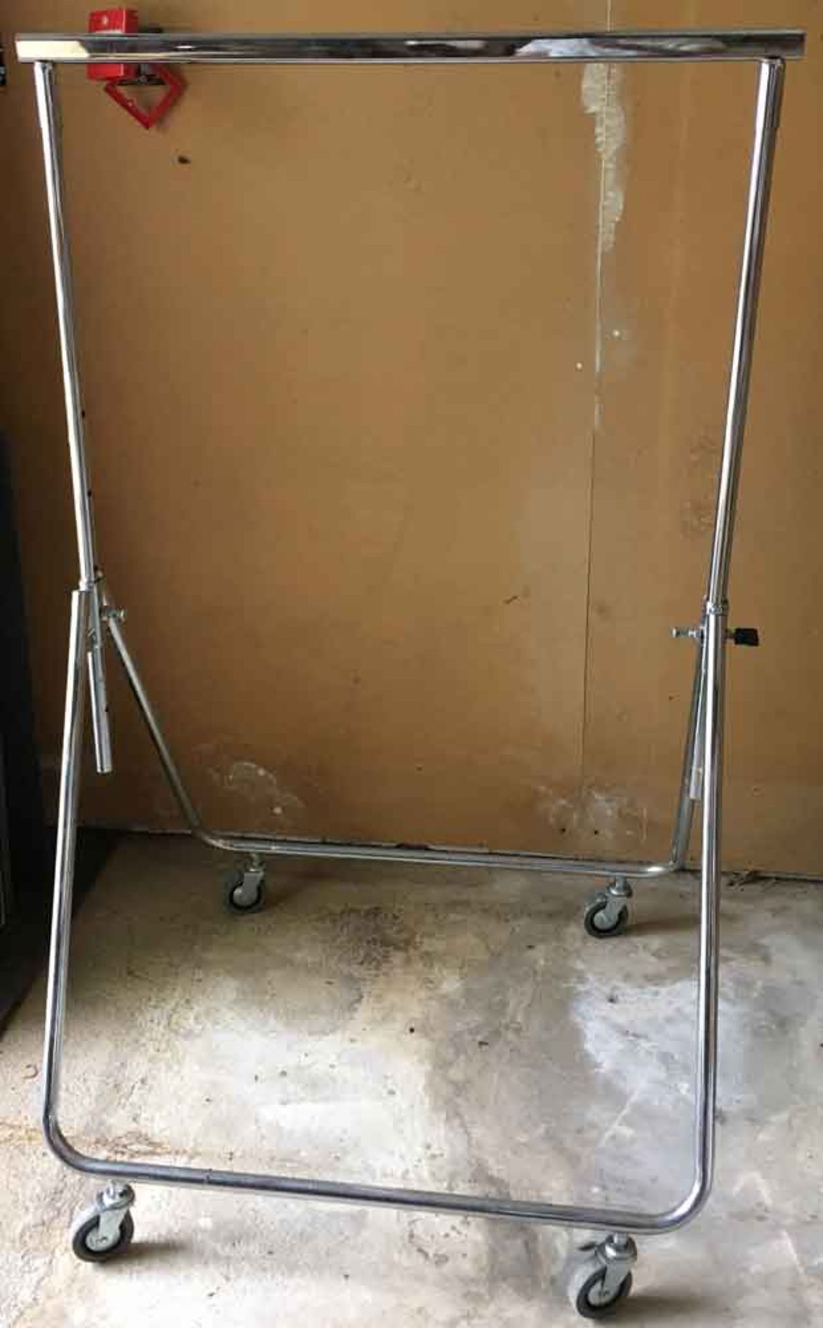 Folding Chrome Clothes Rail