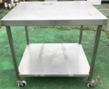 Stainless Steel Wheeled Trolley