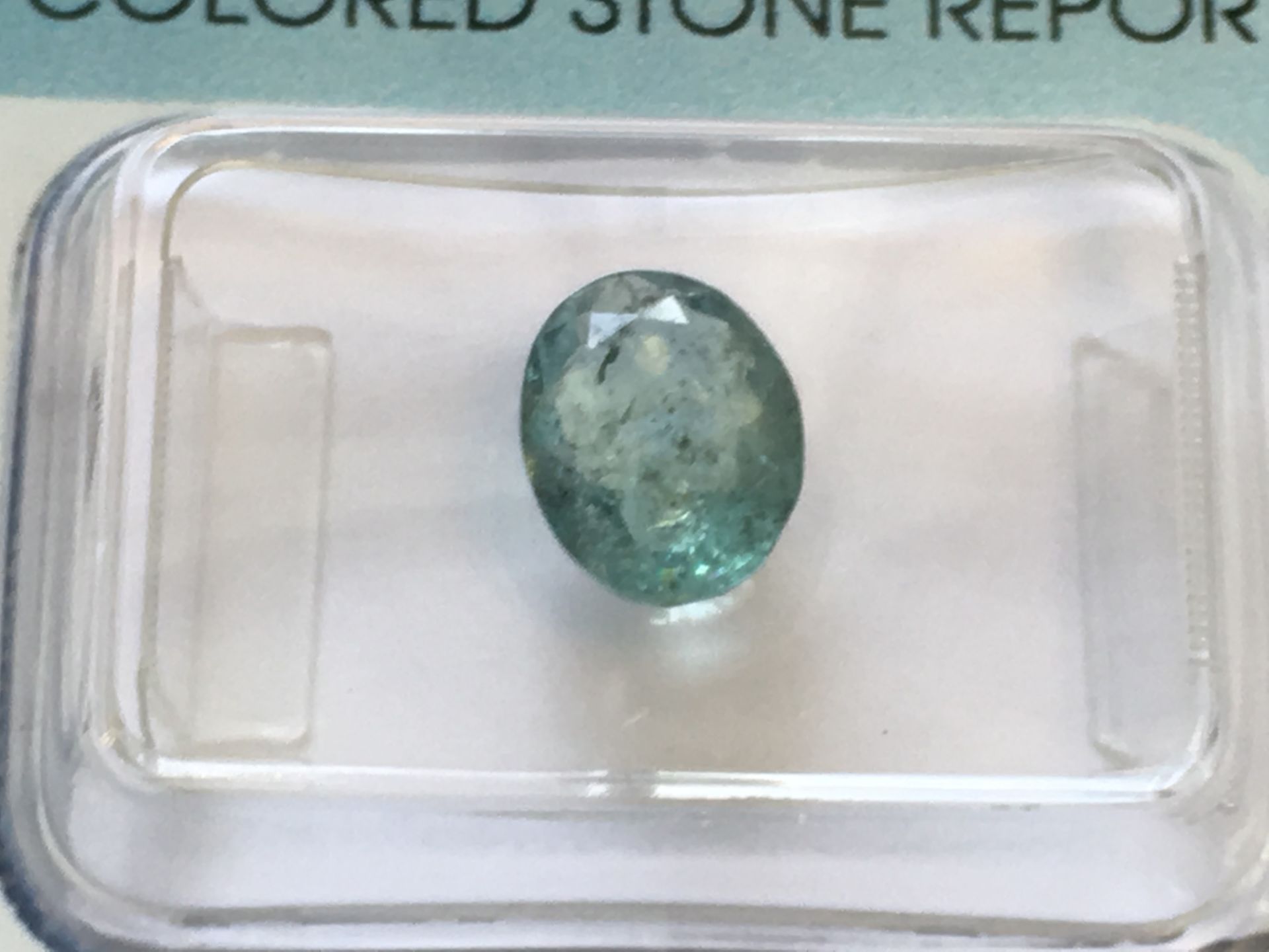 1.22ct Natural Emerald with IGI Certificate - Image 2 of 3