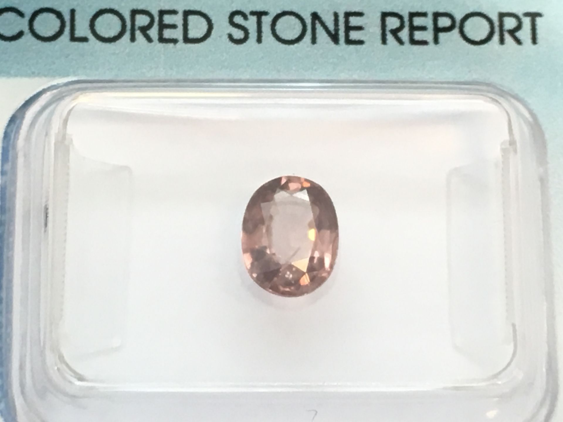 0.94ct Natural Zircon with IGI Certificate - Image 3 of 4