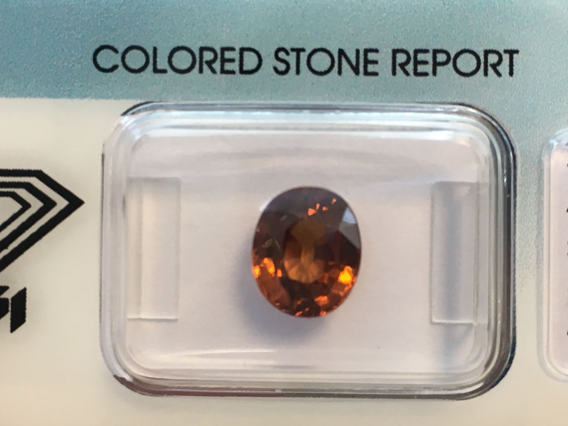 3.78ct Natural Zircon with IGI Certificate