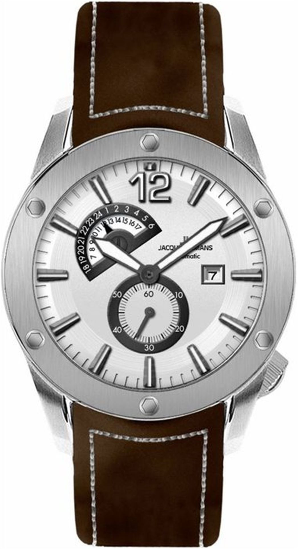 Jacques Lemans Men's Automatic Watch 1-1765B 1-1765B with Leather Strap - Image 2 of 2