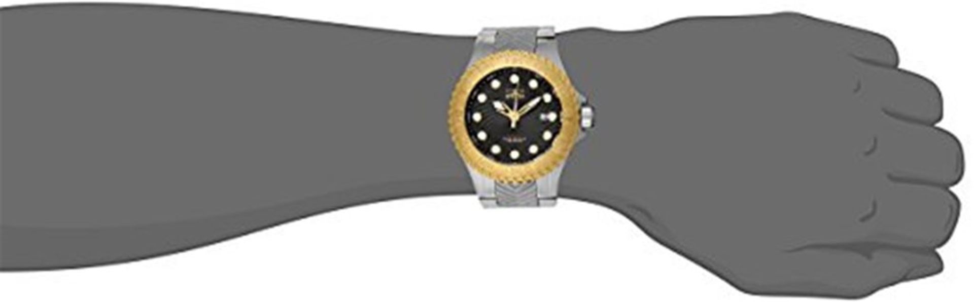 Invicta Men's Automatic Watch with Brown Dial Analogue Display and Silver Stainless Steel Bracelet - Image 4 of 4