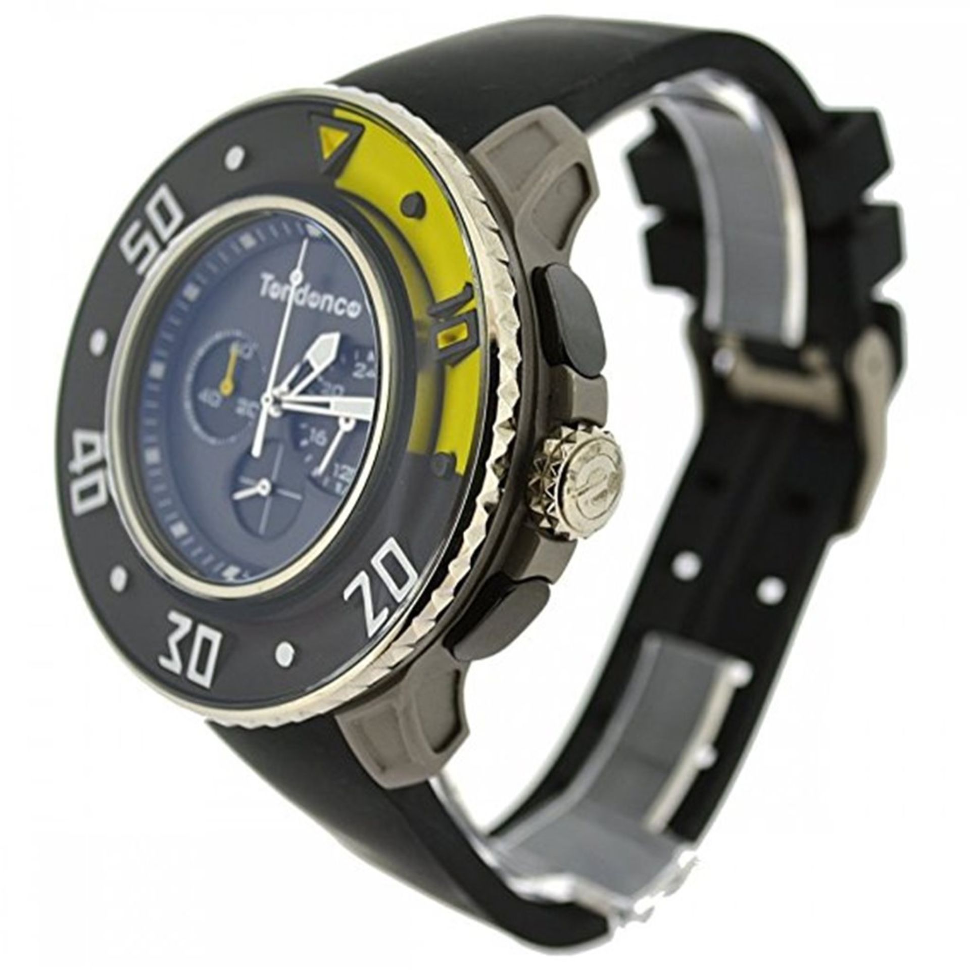 Tendence G-52 Unisex Quartz Watch with Black Dial Analogue Display and Black Plastic or PU Strap 210