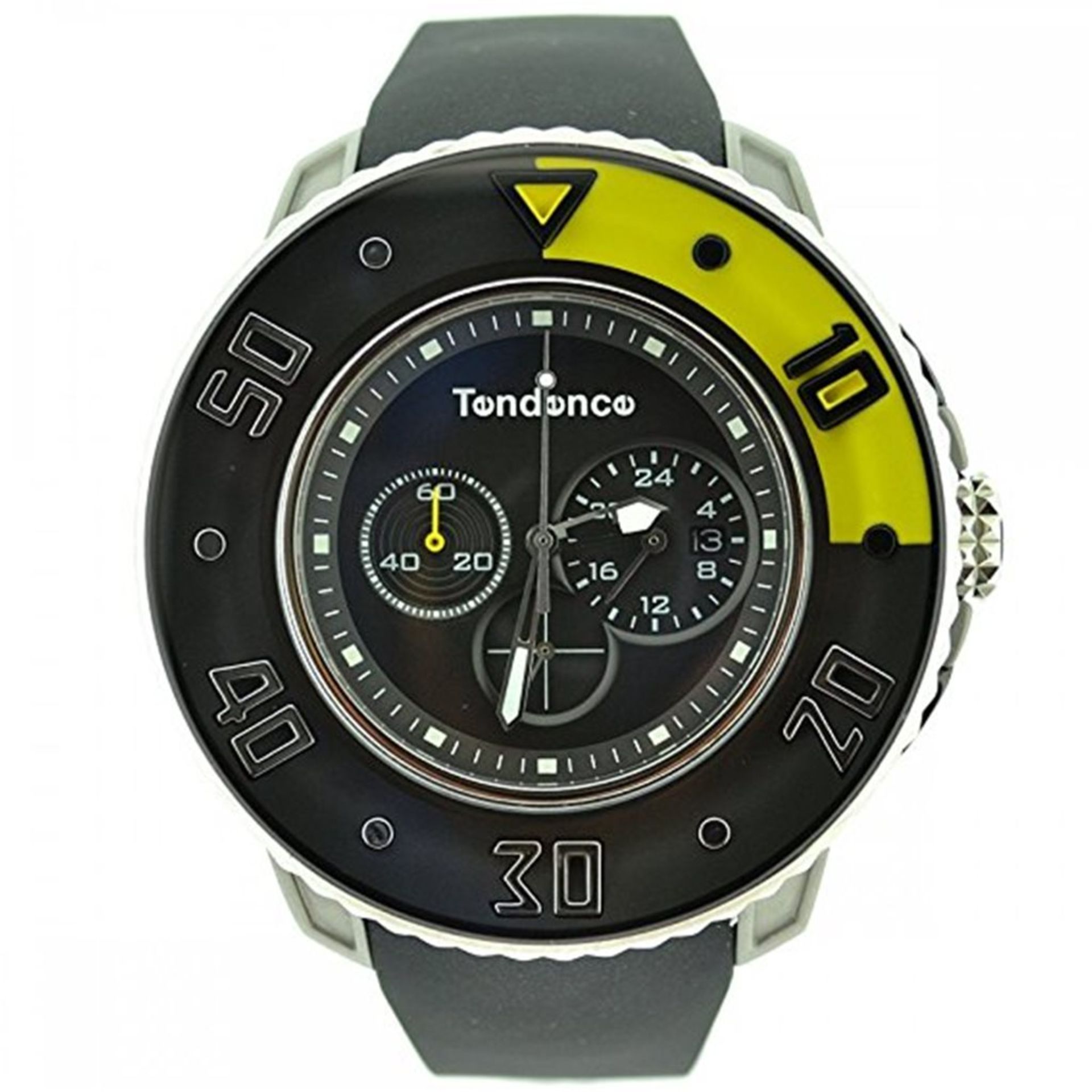 Tendence G-52 Unisex Quartz Watch with Black Dial Analogue Display and Black Plastic or PU Strap 210 - Image 5 of 6