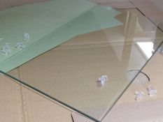 Approx. 80 Toughened Glass Shelves with Polished Edges. Shipping available, no vat on hammer.