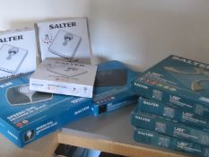 9 x Salter Scales. Shipping available, no vat on hammer.