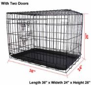 Carlson Dog Cage. Shipping available, no vat on hammer.