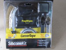 8 x Corner Tape, Silicone removal Kits. Shipping available, no vat on hammer.
