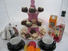 31 x Caterers Afternoon Tea Cake Stands & Display Cabinets. Shipping available, no vat on hammer.