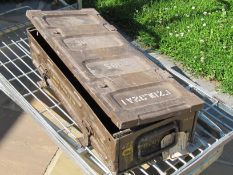 Ex Army Ammunition Box. Shipping available, no vat on hammer.