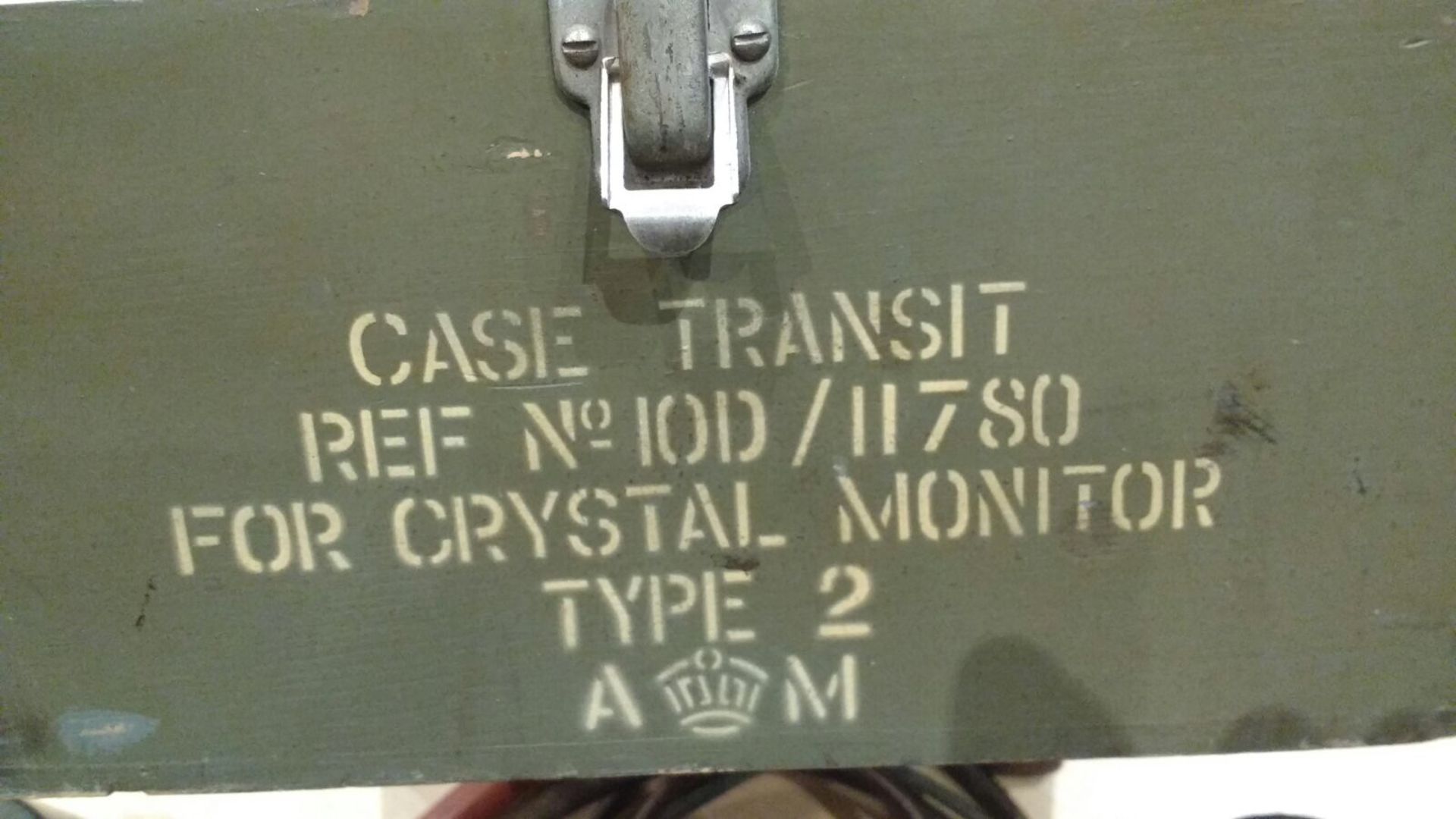 WW2 Crystal Monitor Type 2 in original wooden box - Image 4 of 7