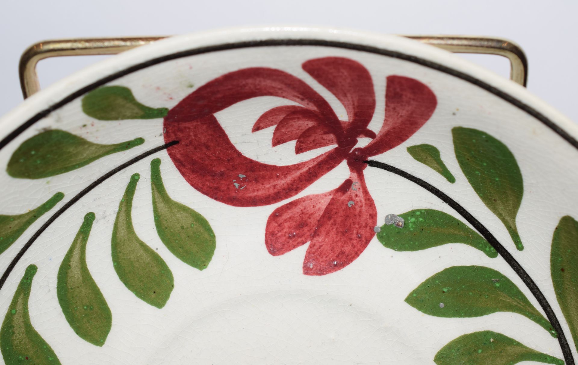 Llanelly Pottery Persian Rose Saucer - Image 2 of 3